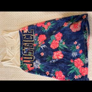 Justice girls razor back tee